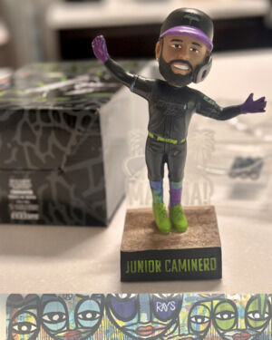 Junior Caminero Tampa Bay Rays City Connect La Maxima Bobblehead